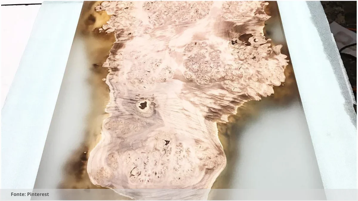 Mesa resinada para festas Mesa resinada para festas