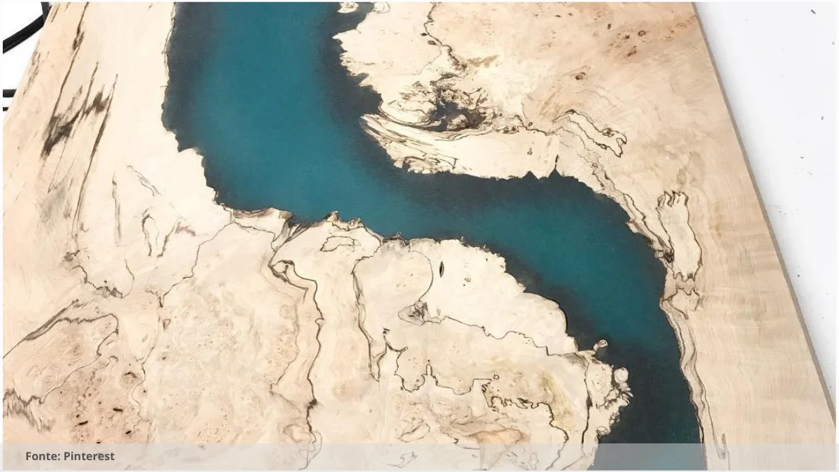 Mesa resinada para ambientes corporativos Mesa resinada para ambientes corporativos