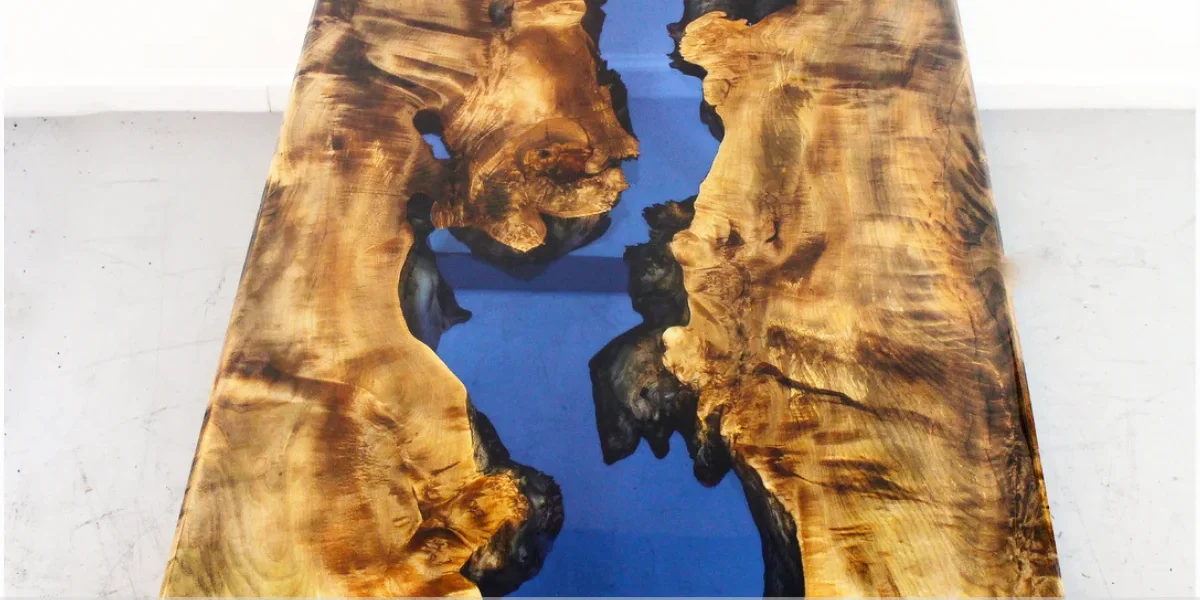 Mesa resinada para home office