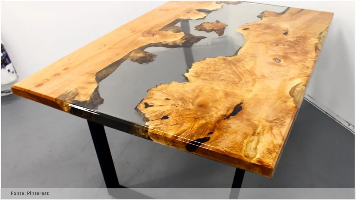 Mesa resinada para ambientes de cowork Mesa resinada para ambientes de cowork