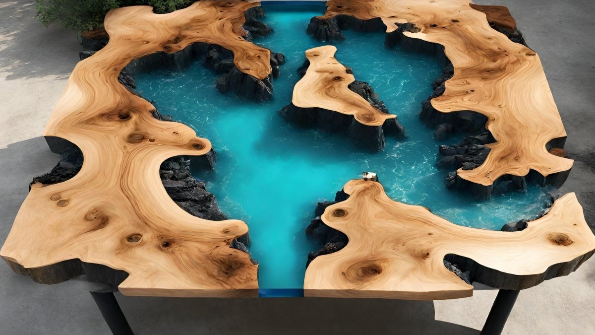 Qual resina é usada em mesas de madeira