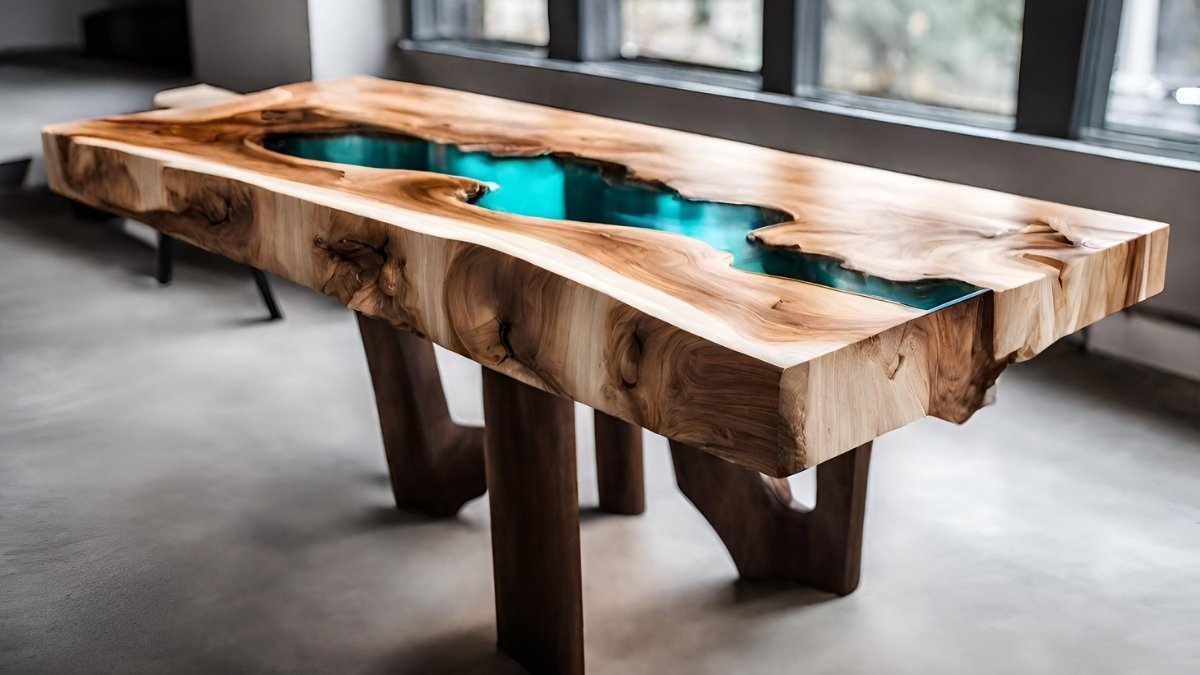 mesa de resina personalizada