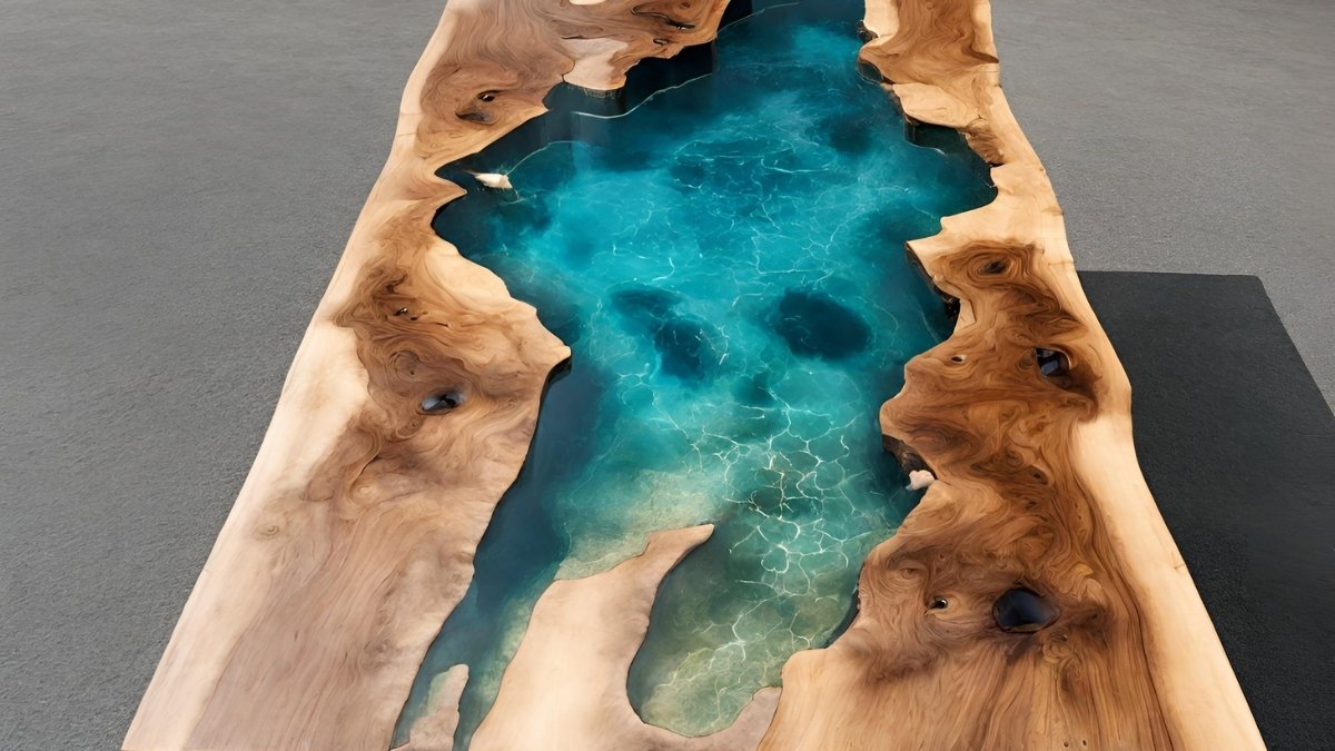 mesa de resina personalizada