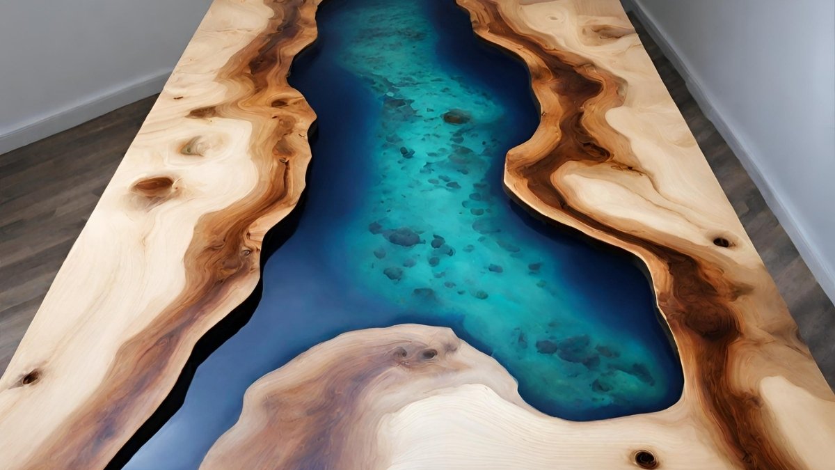 Curso mesa em resina epoxi