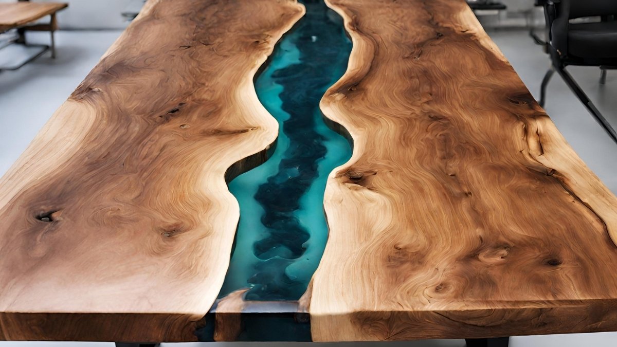 Quando de resina epoxi é utilizada para fazer uma mesa