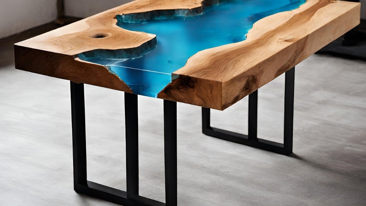 Curso mesa em resina epoxi