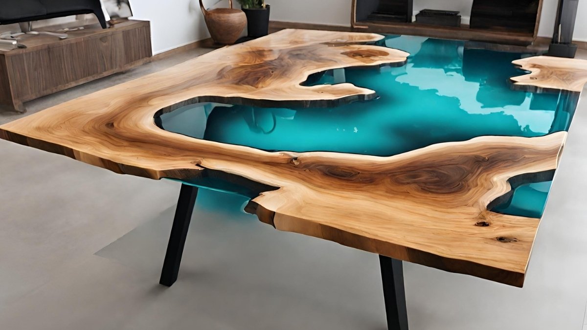 Rendimento de resina epoxi em mesas