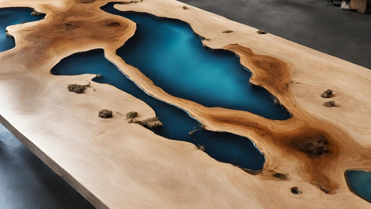 Reformando mesa com resina de vidro