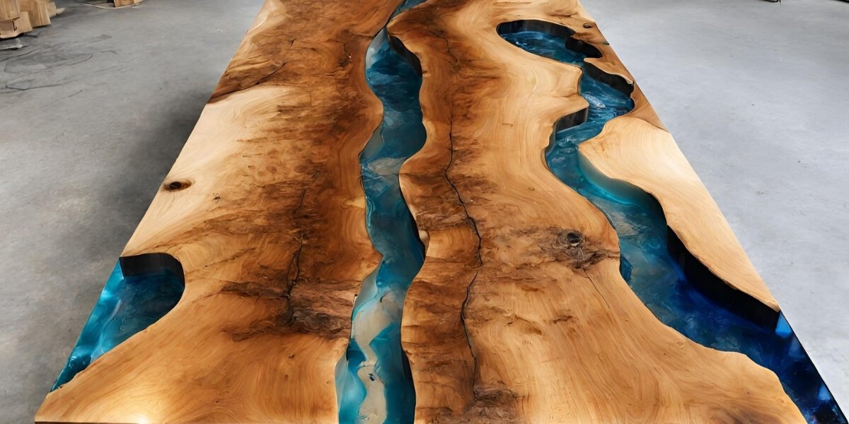 Remoção de bolhas em mesa resinada