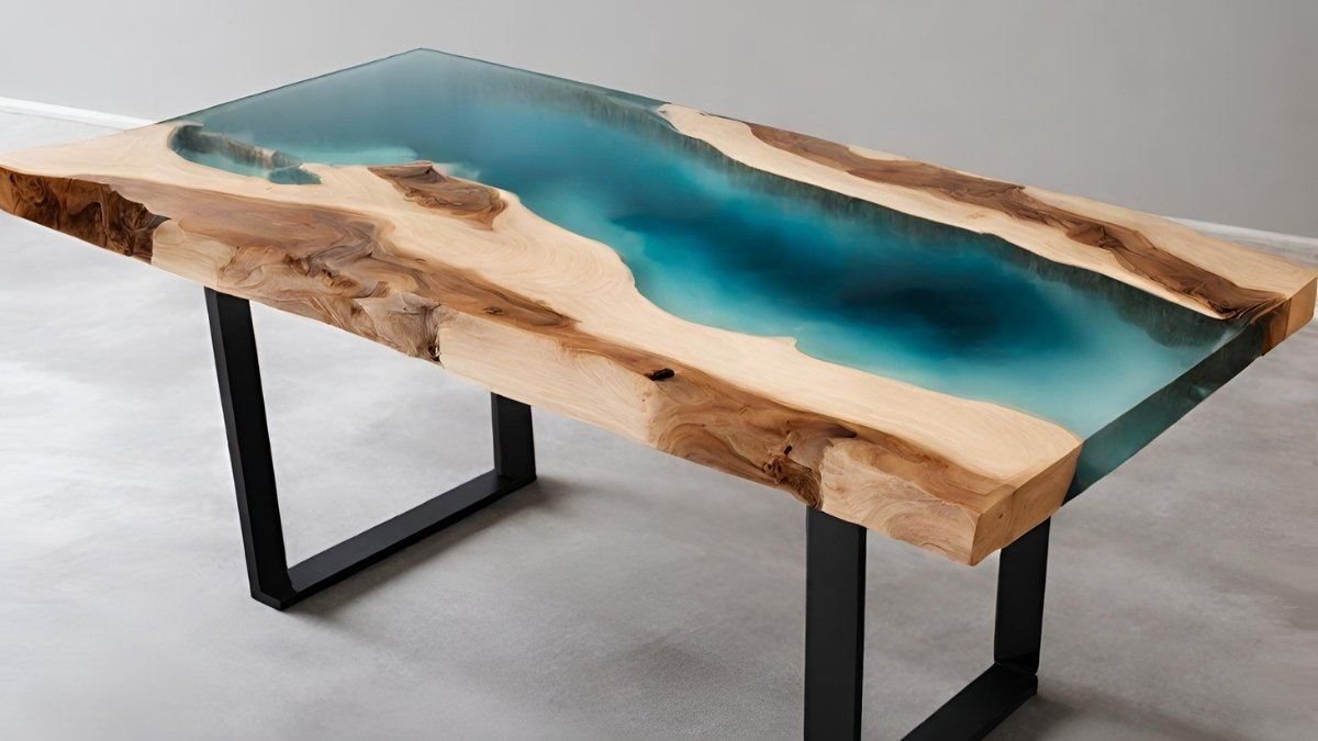 Que tipo de resina é usado em mesas de madeira