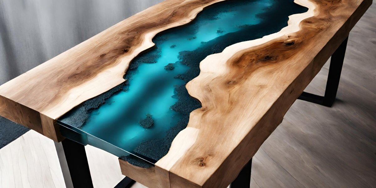 Reformando mesa com resina de vidro