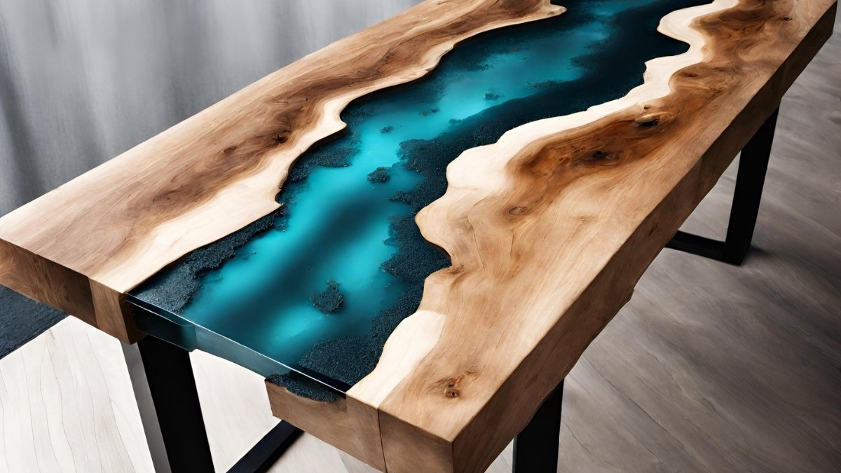 Reformando mesa com resina de vidro