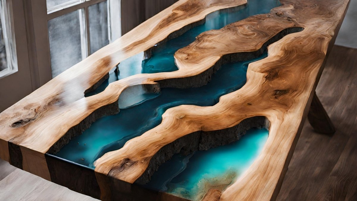 Qual o processo de fazer mesas com resina impox