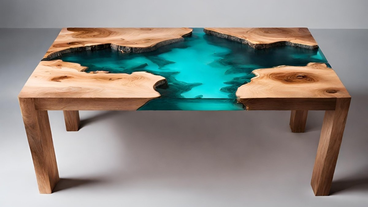 Qual o processo de fazer mesas com resina impox