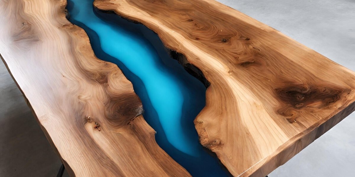 Materiais para mesa de madeira em resina
