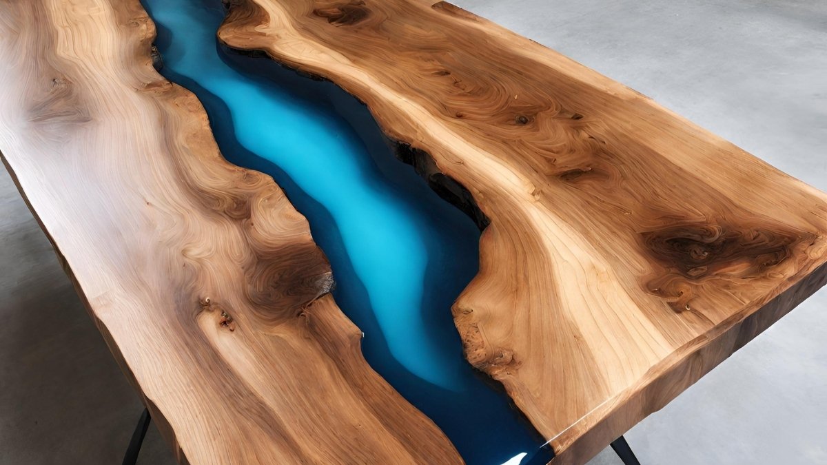Materiais para mesa de madeira em resina