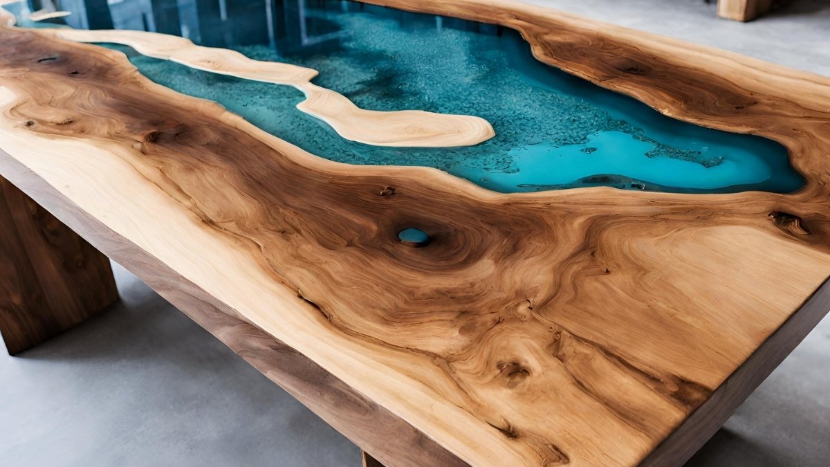 Materiais para fazer mesas de madeira com resina