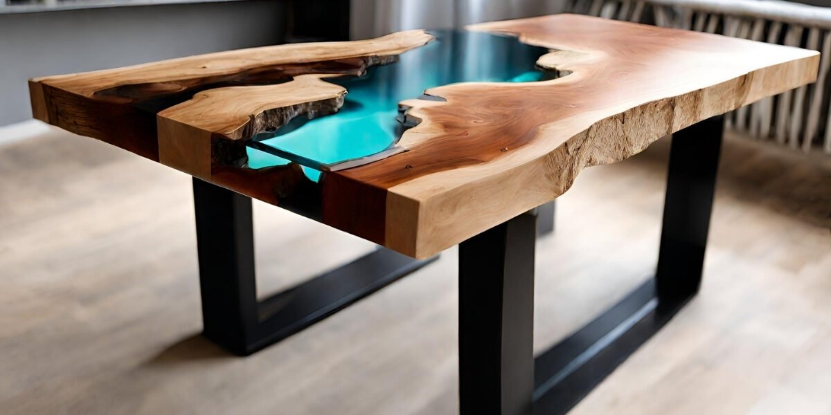 Material para fazer mesa de resina branca