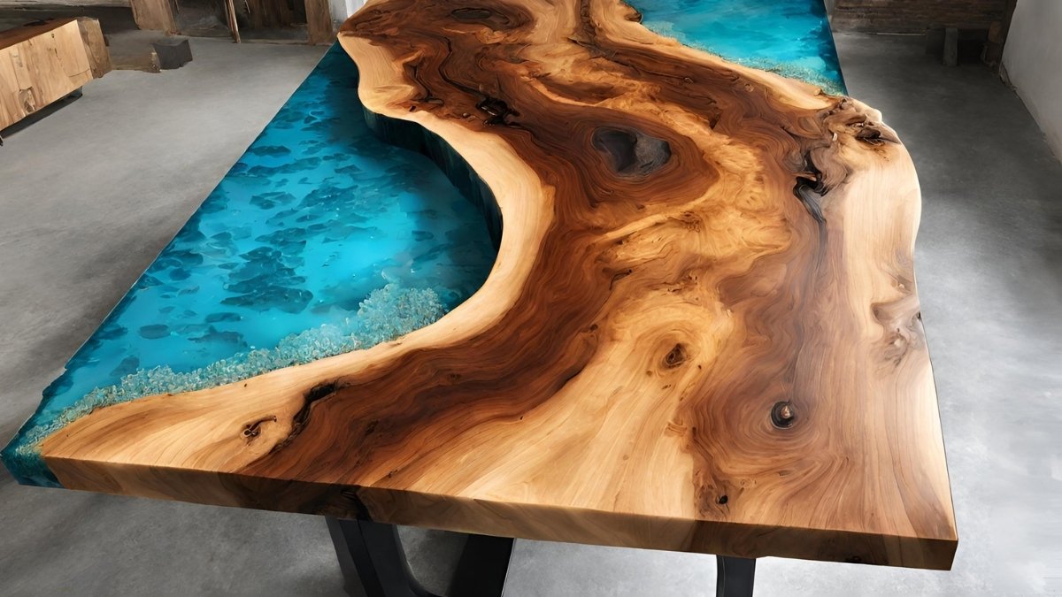 Como fazer mesa de madeira com resina epoxi