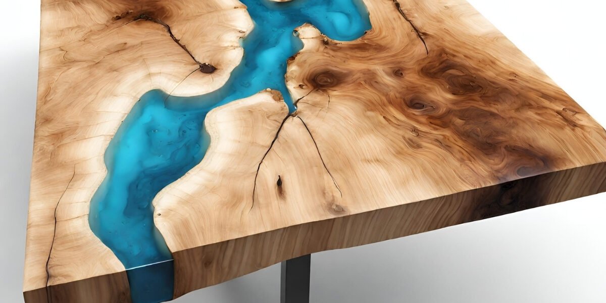 Como fazer mesa de madeira com resina passo a passo