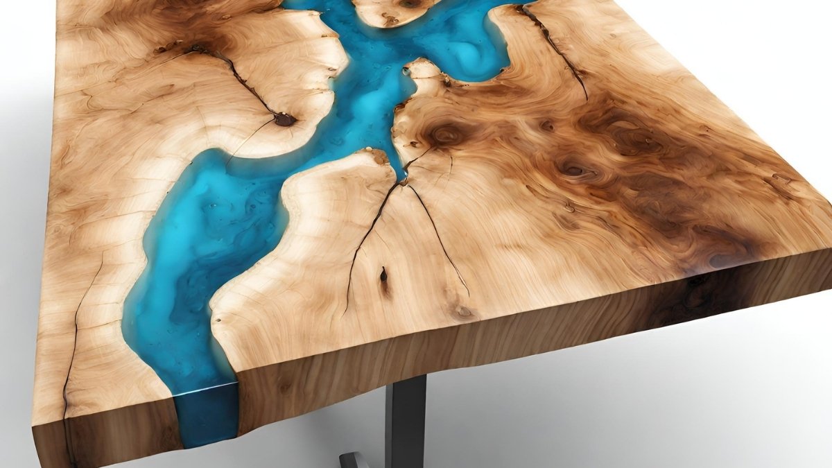 Como fazer mesa de madeira com resina passo a passo