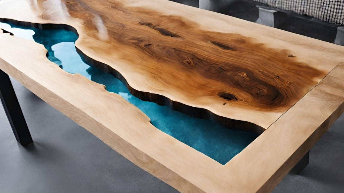 Como fazer mesa de madeira com resina passo a passo