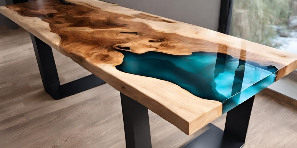 Mesa redonda de resina