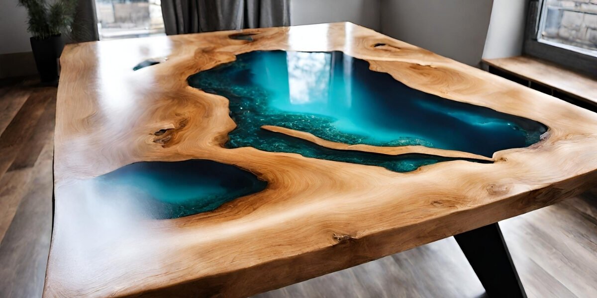 Mesas de resina epóxi
