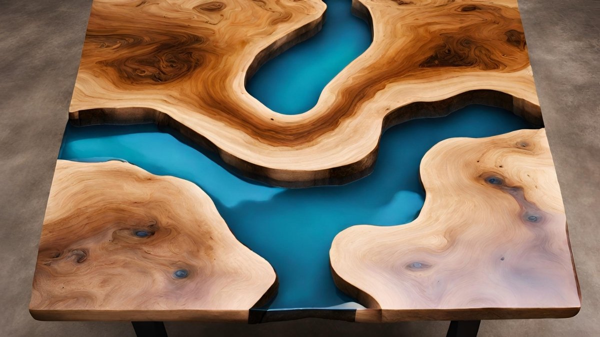 Como fazer mesa de madeira com resina