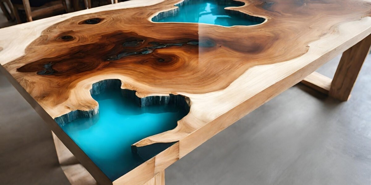 Materiais para mesa de resina epoxi