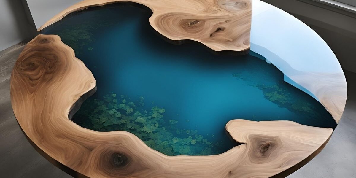 Mesa de jantar branca em resina