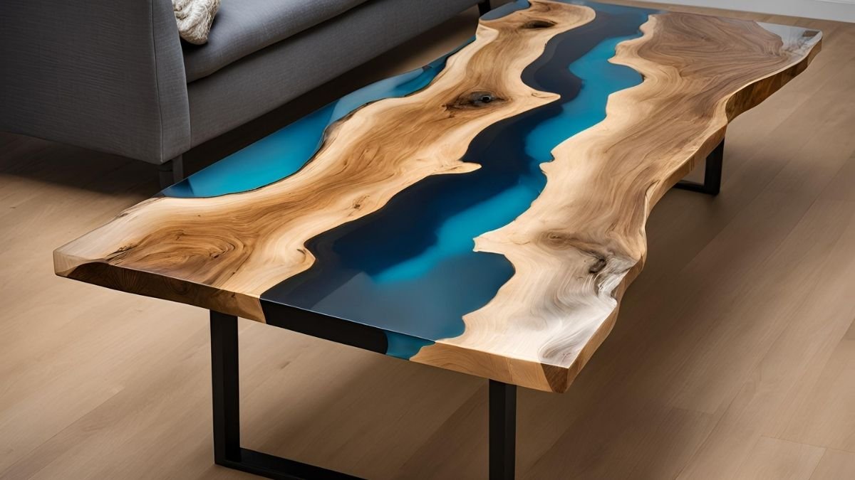 Mesa de bobina com resina