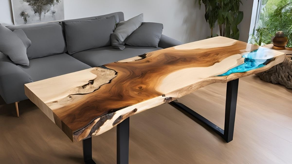 Mesa de centro de resina epóxi Mesa de centro de resina epóxi