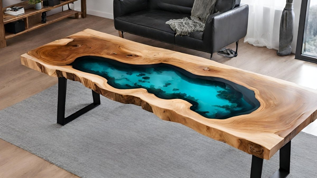 Curso de mesa em resina