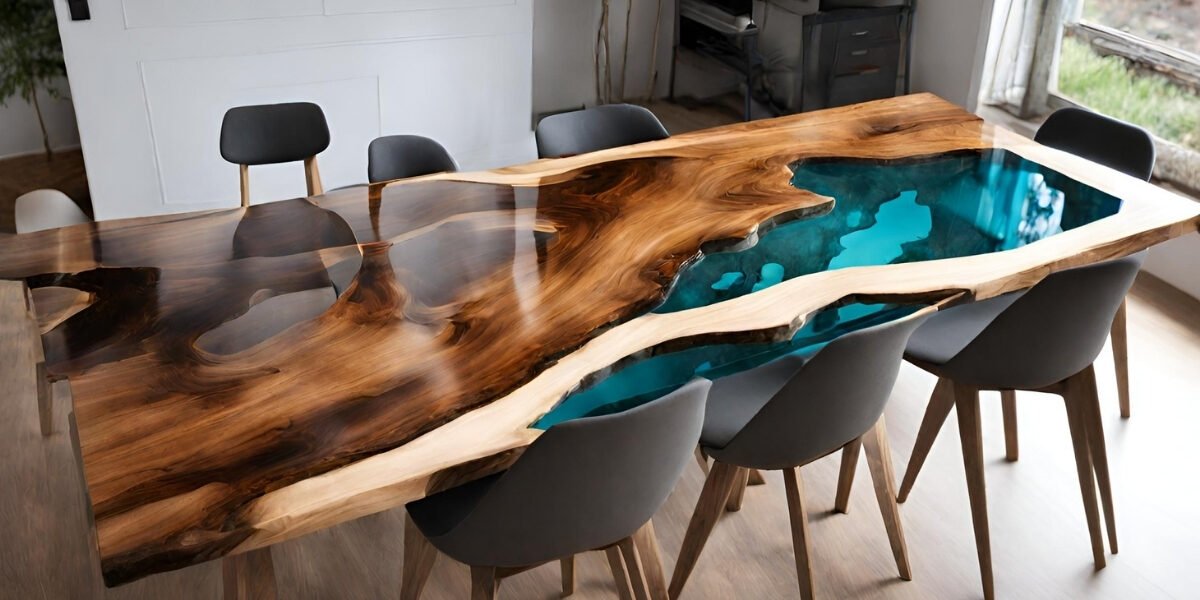 Como fazer tampo de mesa com madeira e resina