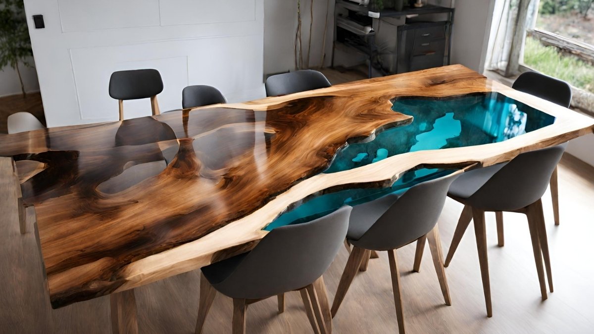 Como fazer tampo de mesa com madeira e resina