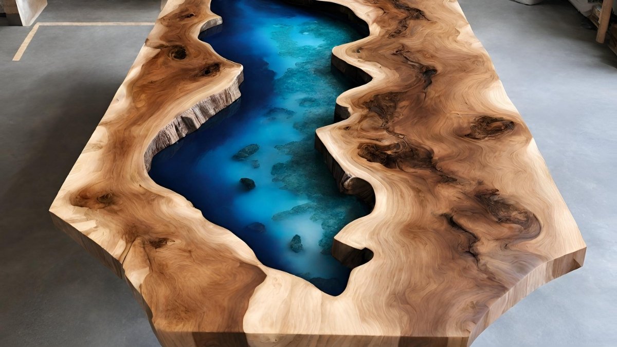 Madeira para mesa de resina Madeira para mesa de resina