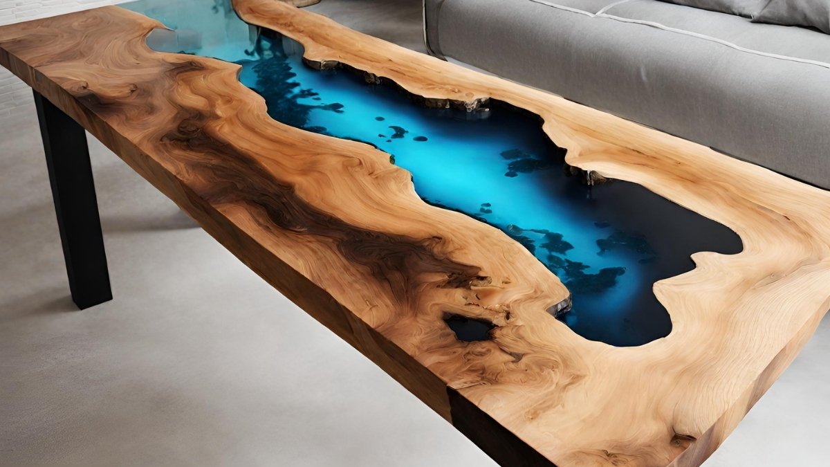 Como fazer mesa resinada de madeira