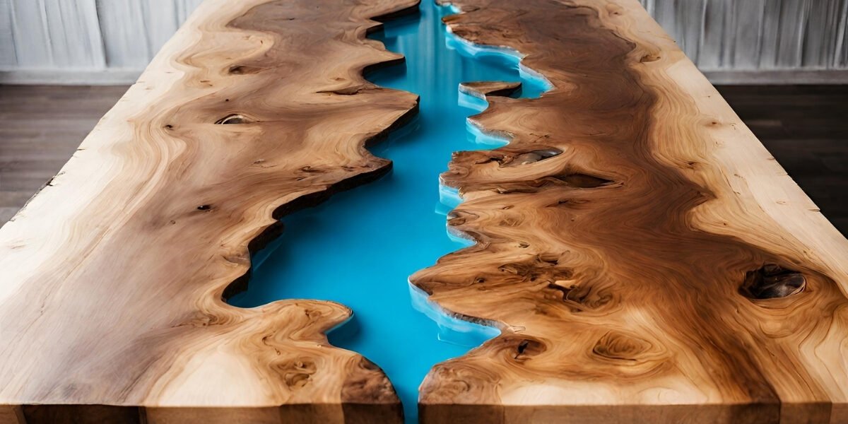 Foto de mesa resinada