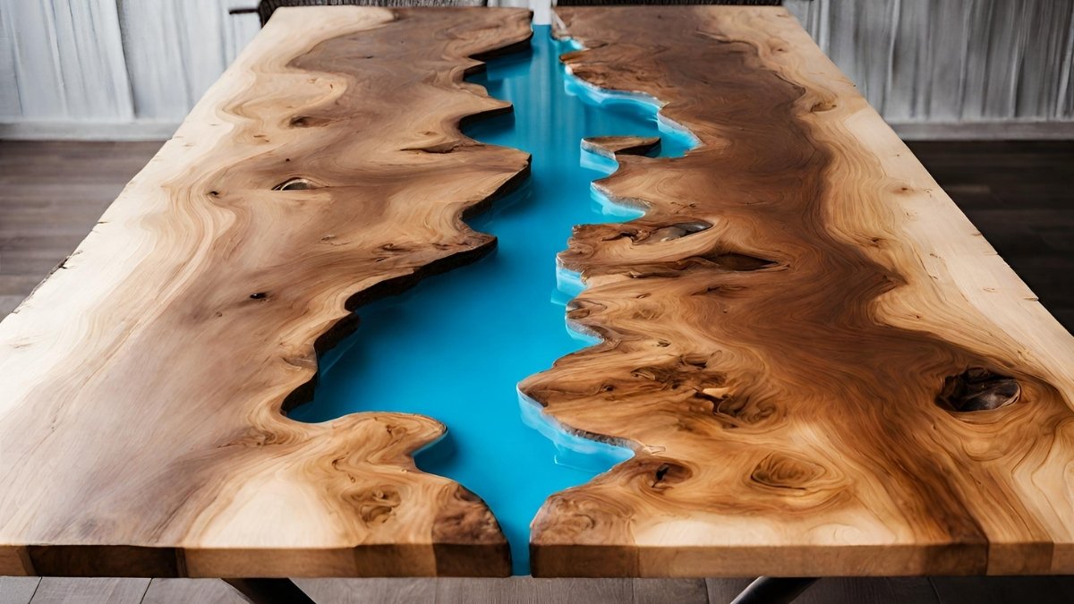 Foto de mesa resinada