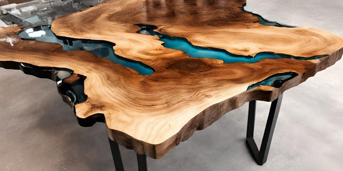 Como fazer mesa resinada de madeira