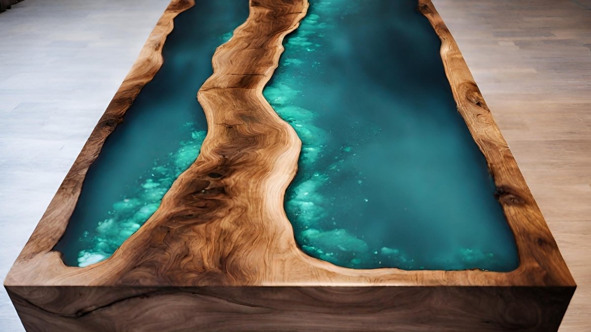 Fazer mesa de madeira com resina