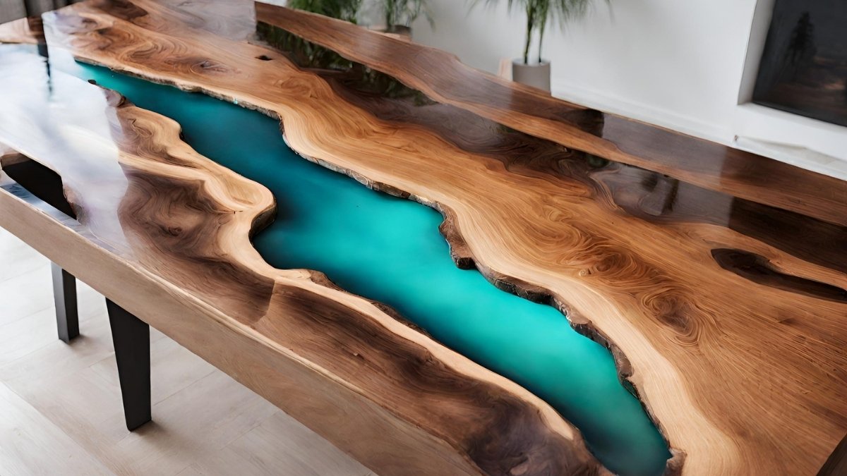 Como fazer mesa de madeira rustica com resina