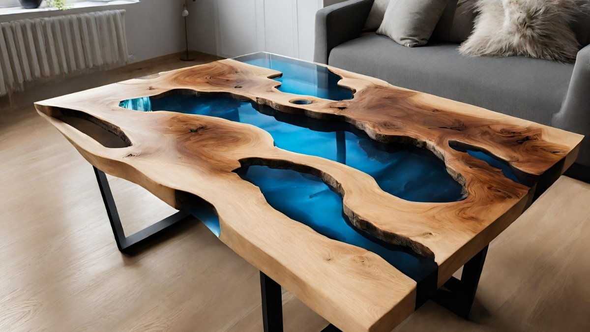Fotos de mesa de madeira com resina Fotos de mesa de madeira com resina