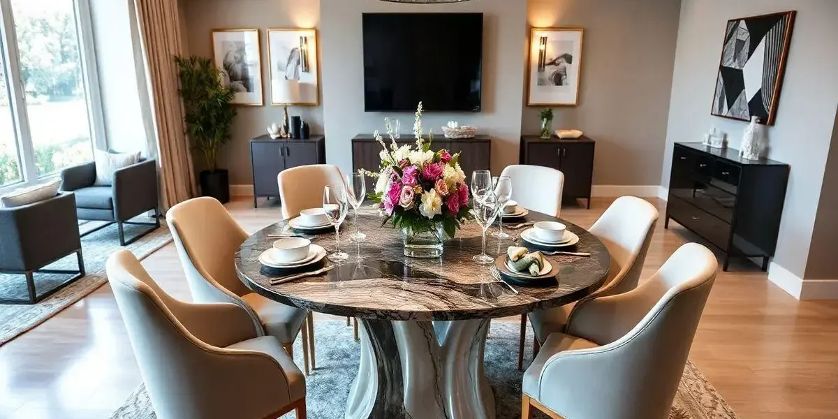 Mesa de resina 6 lugares