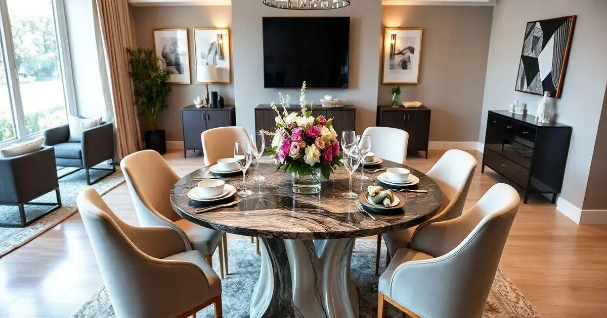 Mesa de resina 6 lugares