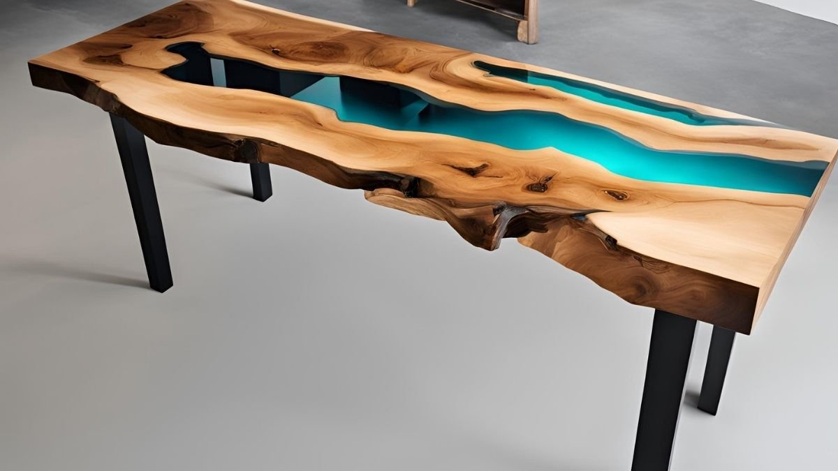 Mesa de jantar resina epoxi Mesa de jantar resina epoxi