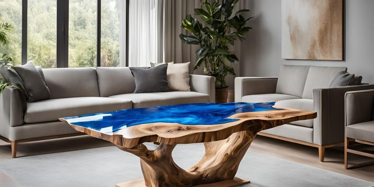 Mesa de jantar resina epoxi