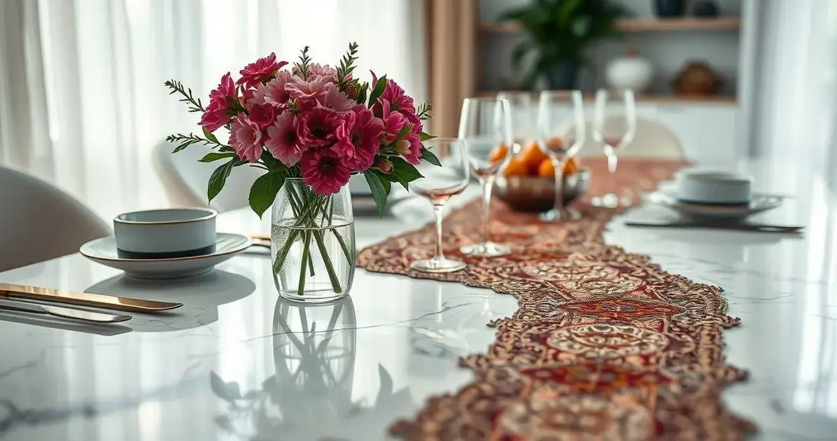 Mesa de resina epoxi branca