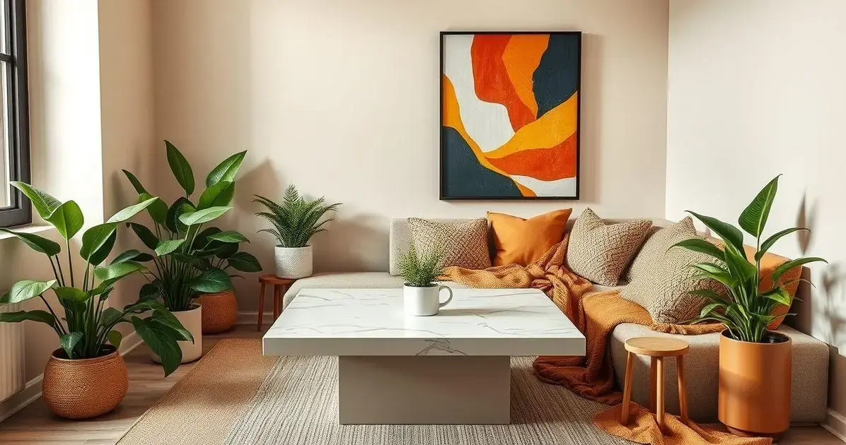 Mesa de resina quadrada